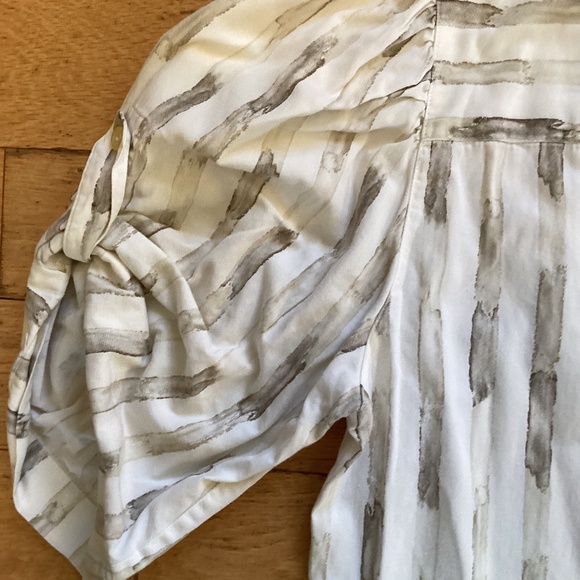 80s Aventura vintage khaki suit- skirt, blouse, short sleeve jacket 100% cot… - Picture 5 of 8